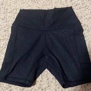 Biker shorts. They are a size medium but fit like a small.